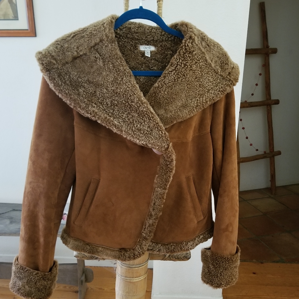 Cache Cinnamon Shearling Jacket 8